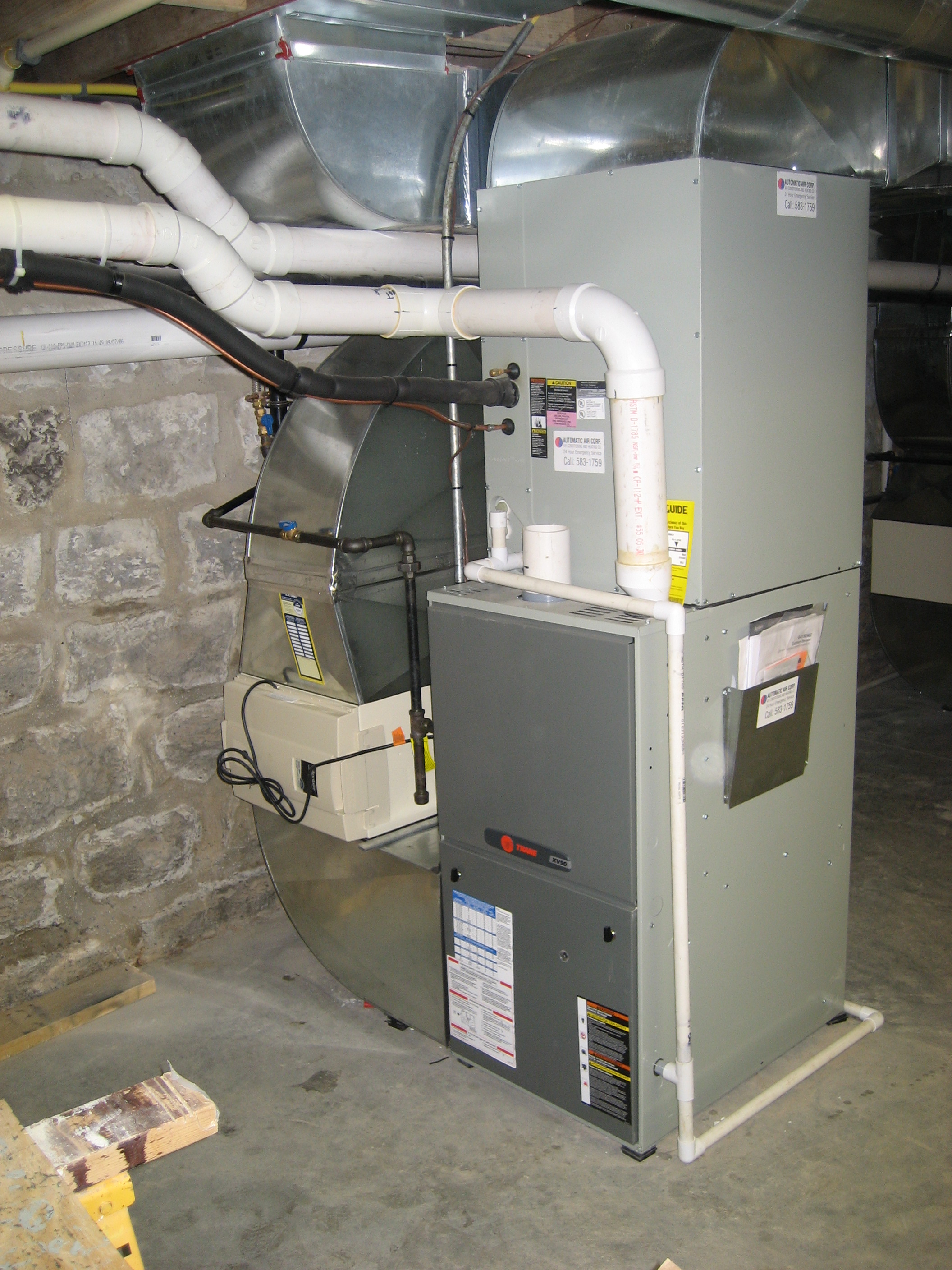 High Efficiency, Electronic Air Cleaner, and Ductwork Installation.JPG